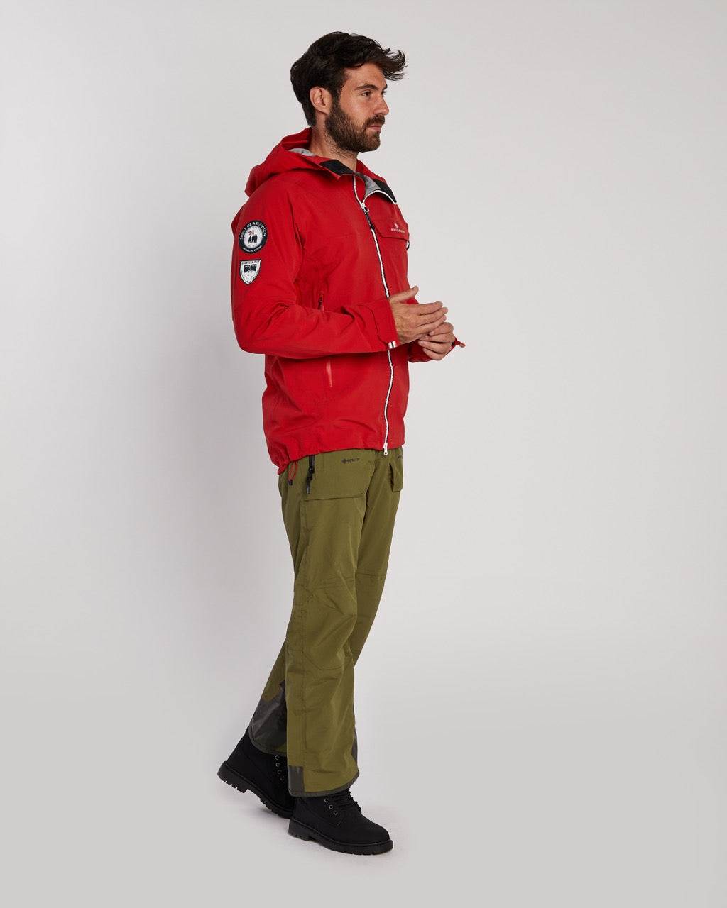 Amundsen Men's Peak Panther Ski Jacket in Red