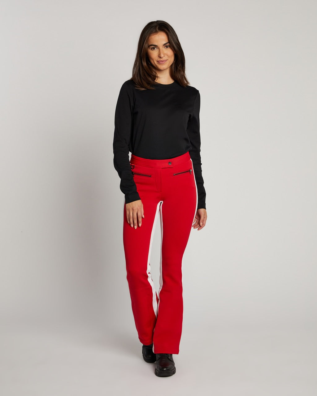 Erin Snow Women's Phia Pant in Bio Racer Stripe - Cherry & Snow