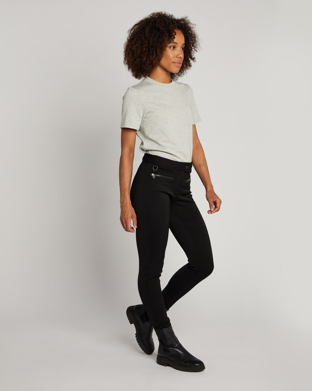 Erin Snow Women's Jes Pant in Bio Racer Stripe - Black