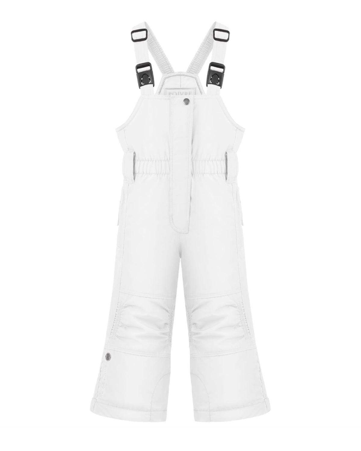 Poivre Blanc Girls' Ski Bib Pant in White (Ages 4 - 6)