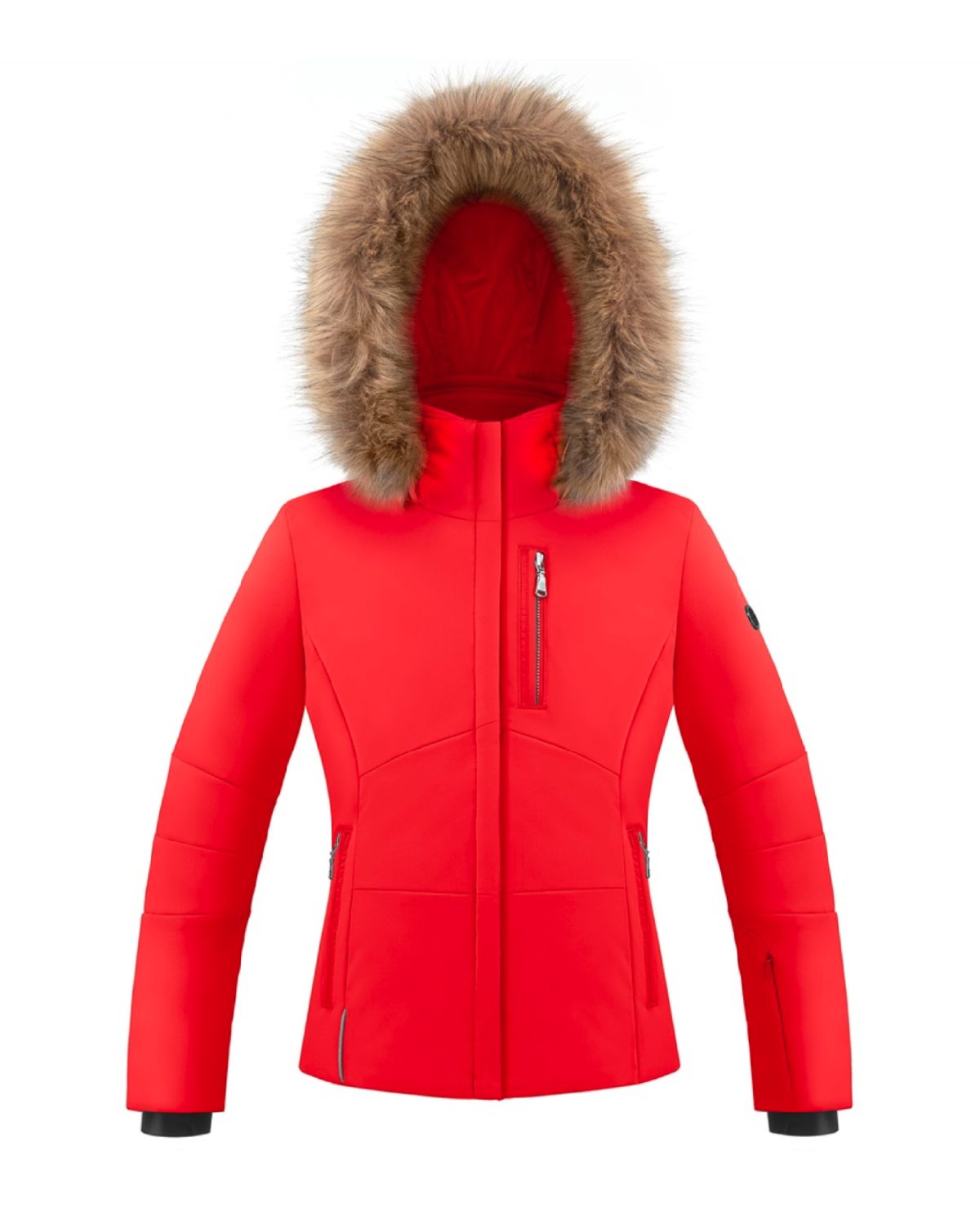 Poivre Blanc Kids Stretch Ski Jacket in Scarlett Red (Ages 8 - 14)