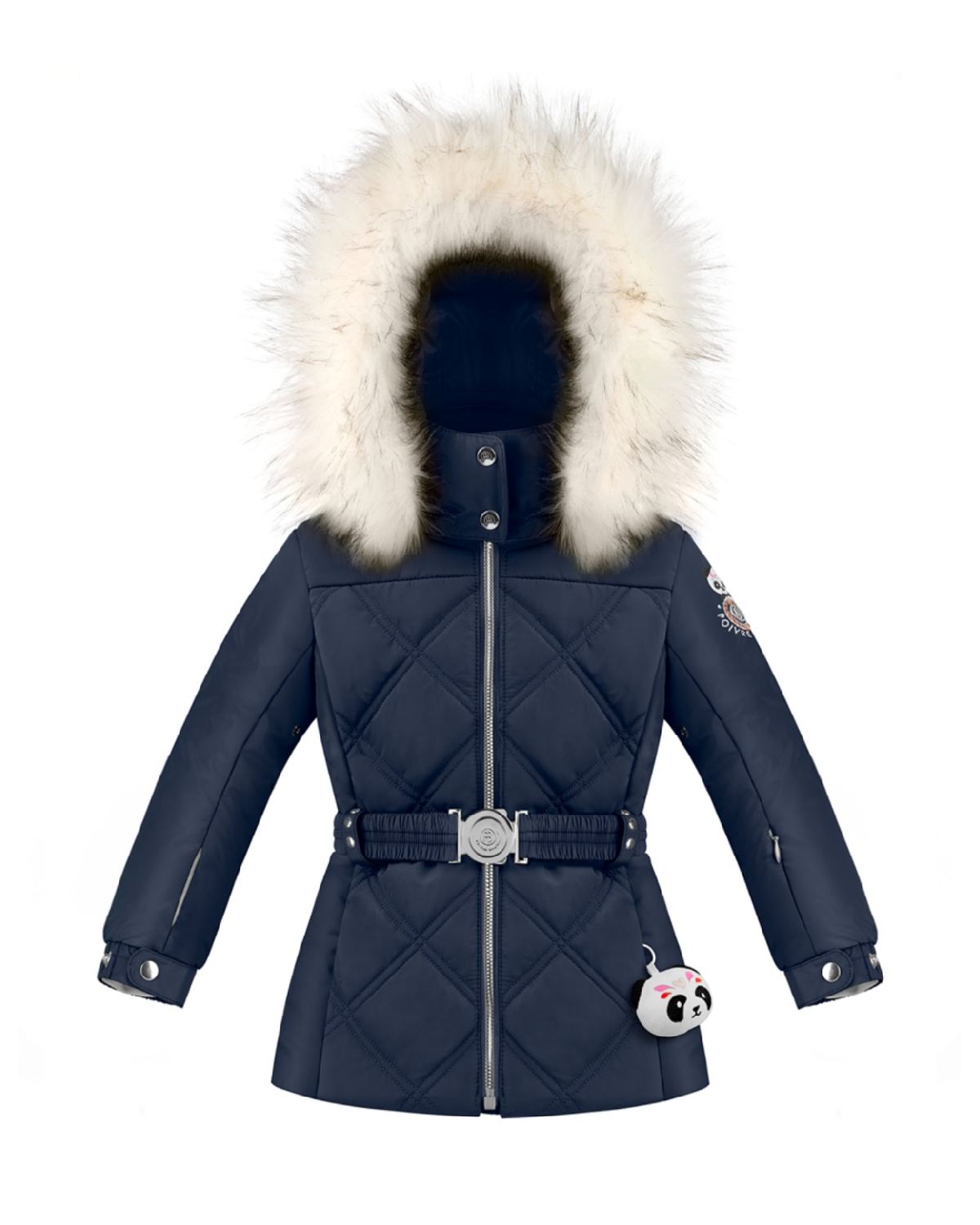 Poivre Blanc Girls' Ski Jacket in Navy Blue (Ages 4 - 6)