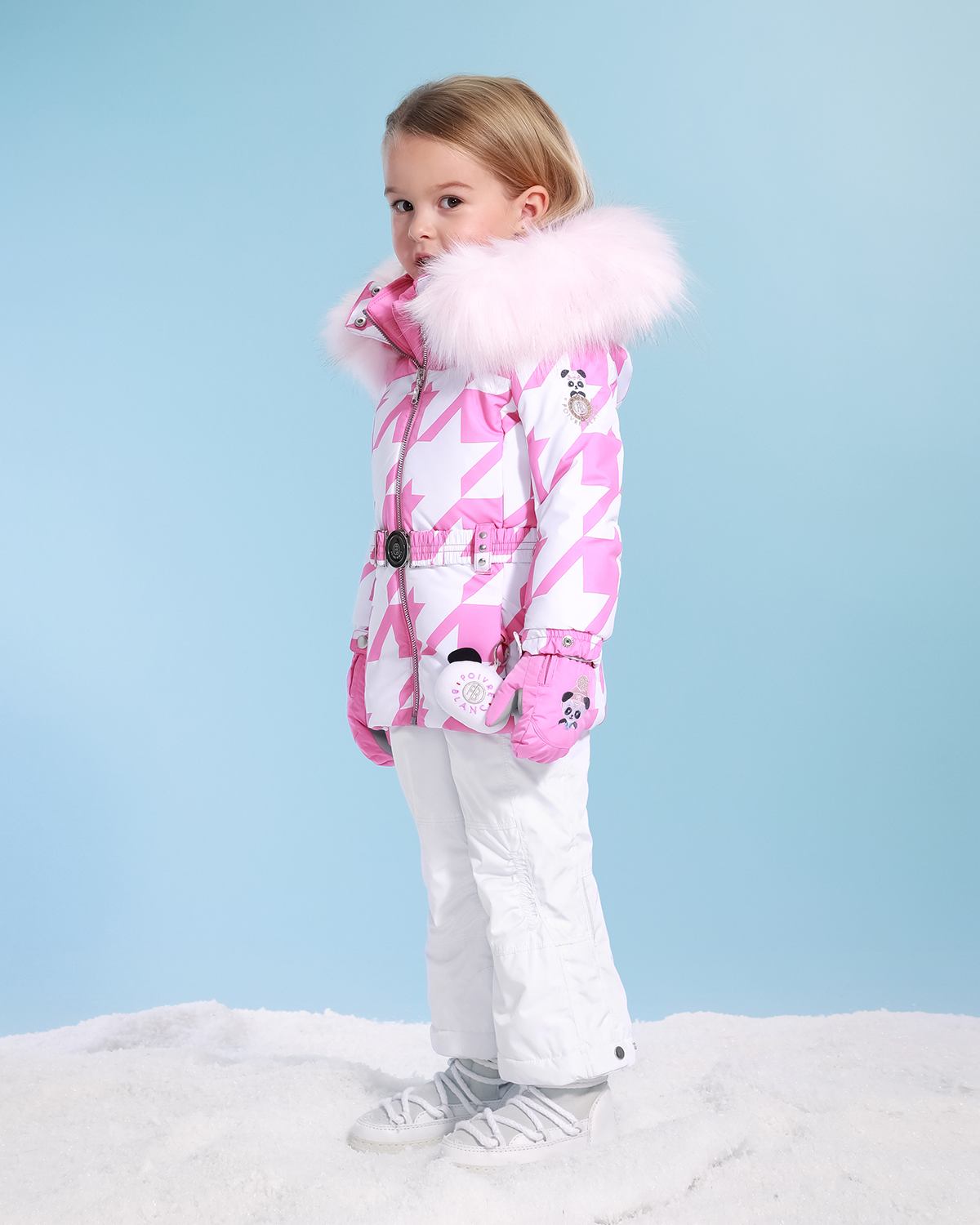 Poivre Blanc Kids Ski Jacket in Pink (Ages 4 - 6)