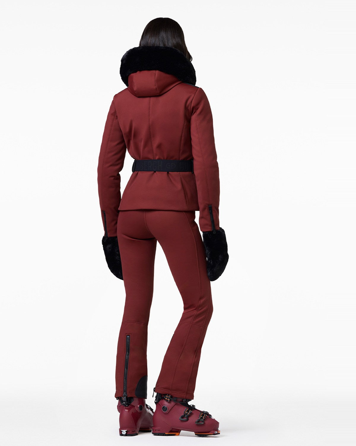 Goldbergh Women's Hida Ski Jacket in Vino Rosso