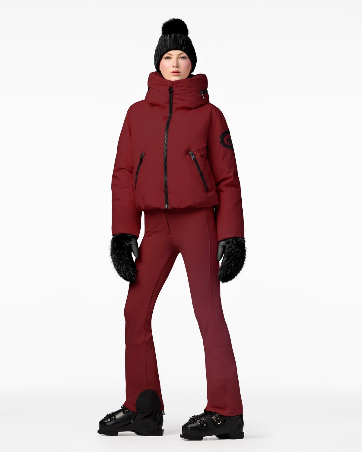 Goldbergh Women's Porter Ski Jacket in Vino Rosso