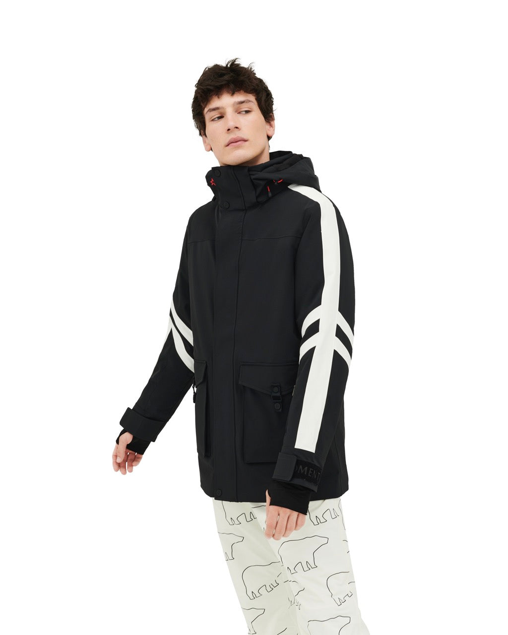 Perfect Moment Men's Gus Parka Ski Jacket in Black