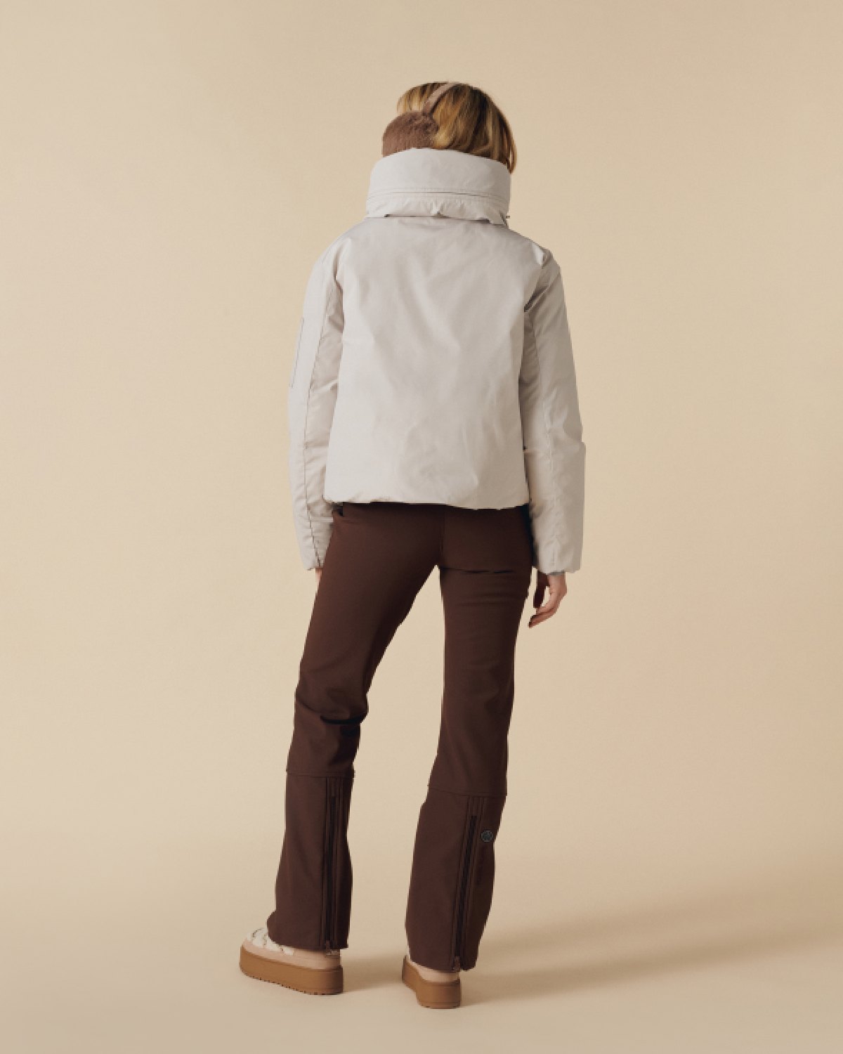 Poivre Blanc Women's Julie Ski Jacket in Mineral Grey