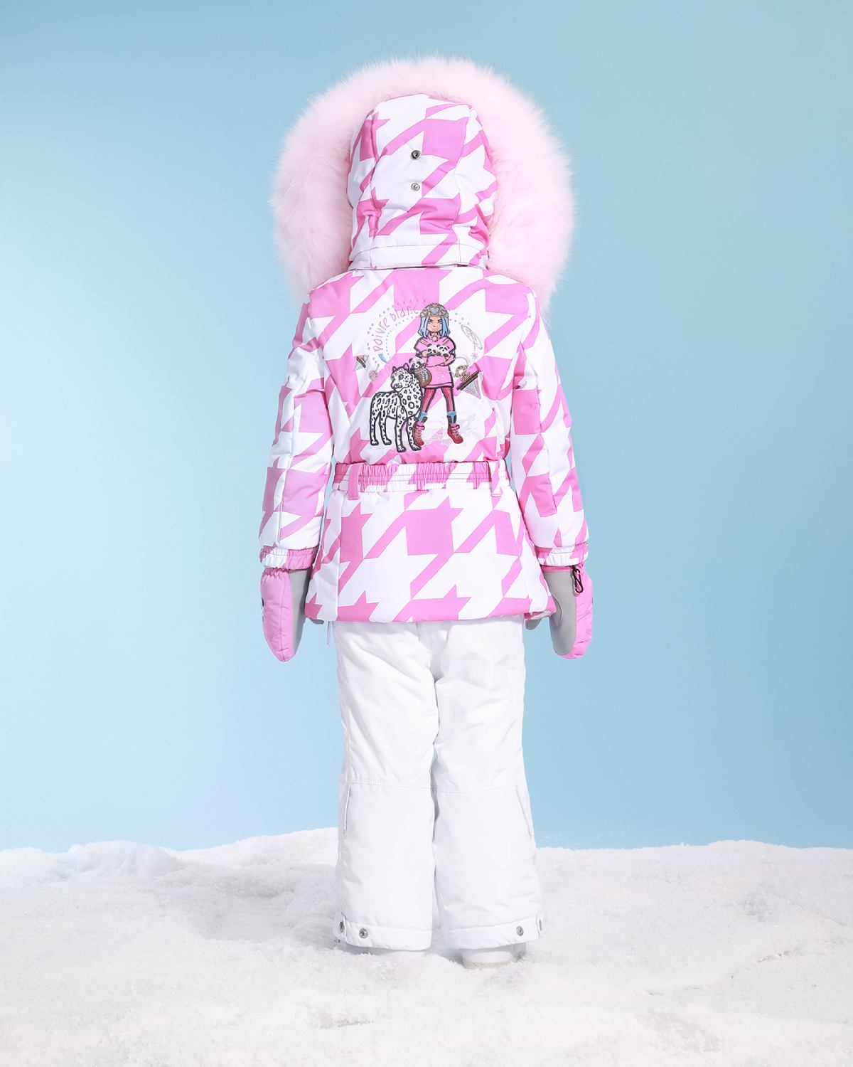Poivre Blanc Kids Ski Jacket in Pink (Ages 4 - 6)