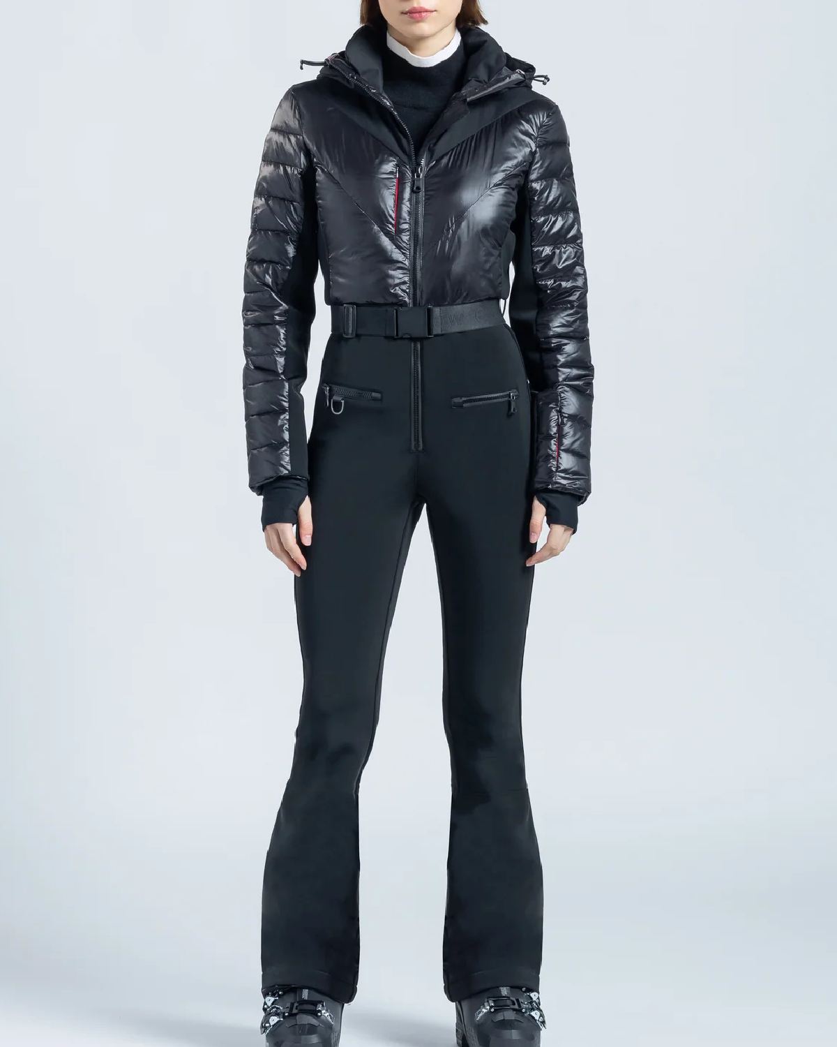 Erin Snow Women's Clio Ski Suit in Eco Sporty With Soft-Shell - Black