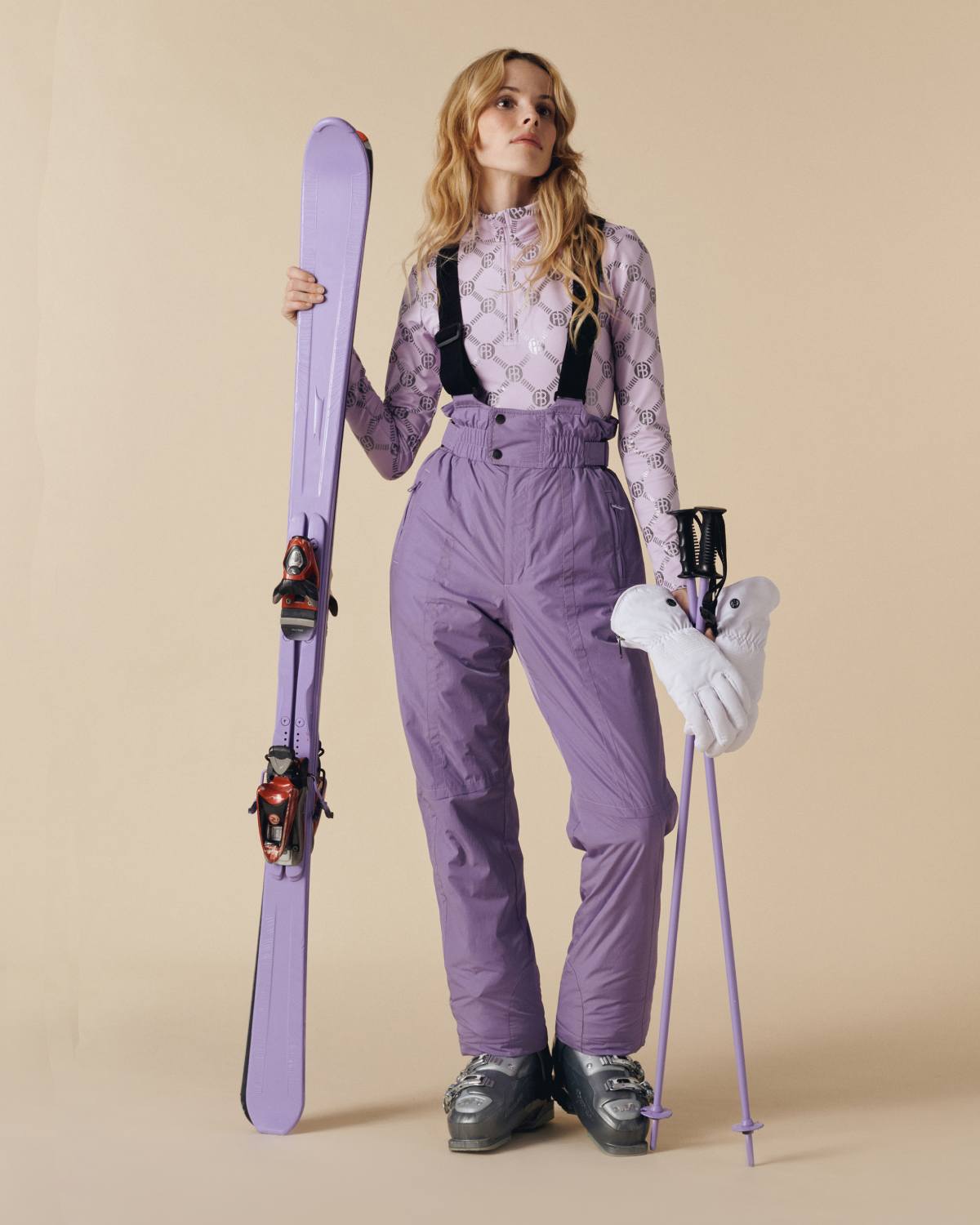 Poivre Blanc Women's Jess Ski Pant in Lavender Purple