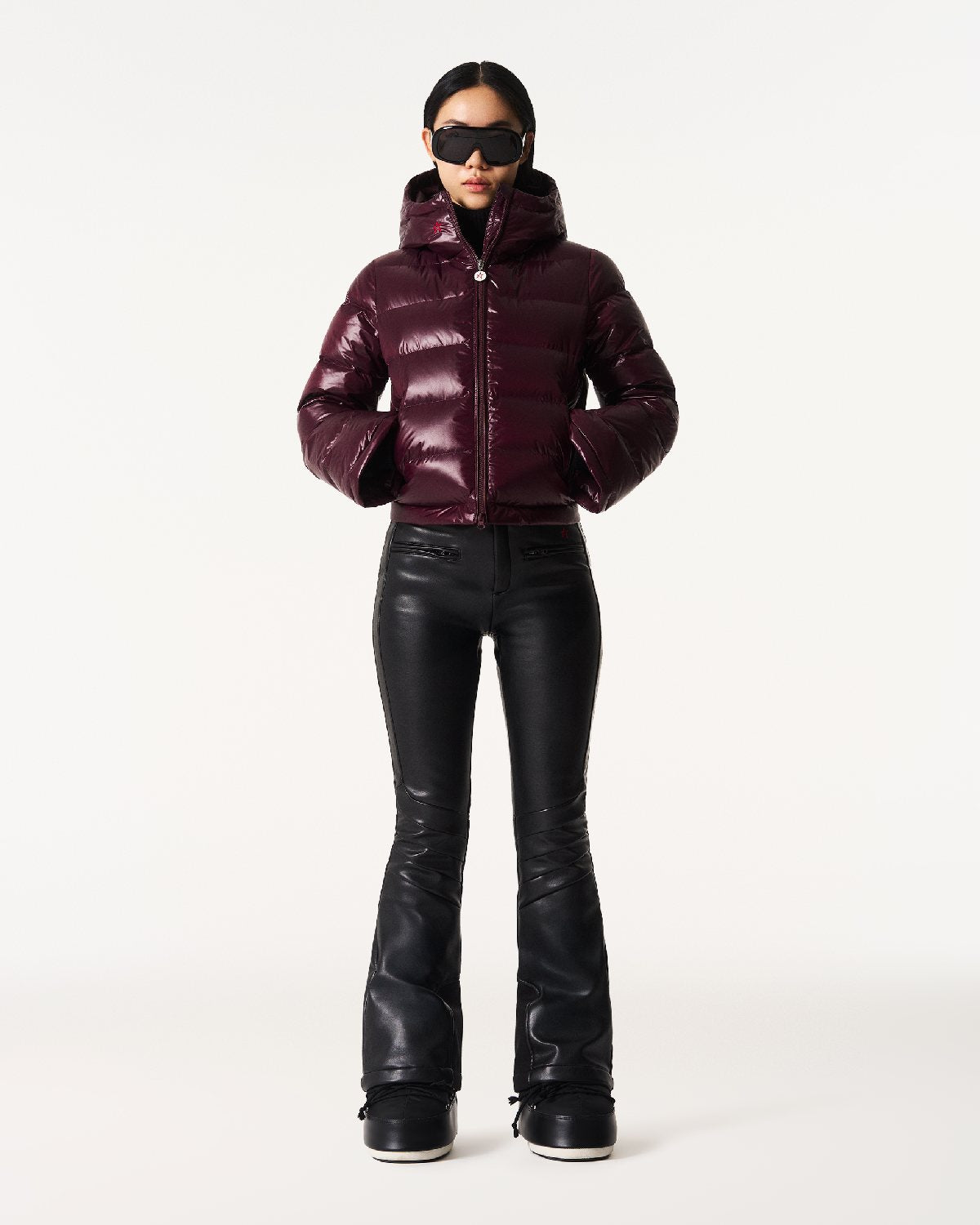 Perfect Moment Women's Polar Flare Ski Jacket II - Burgundy