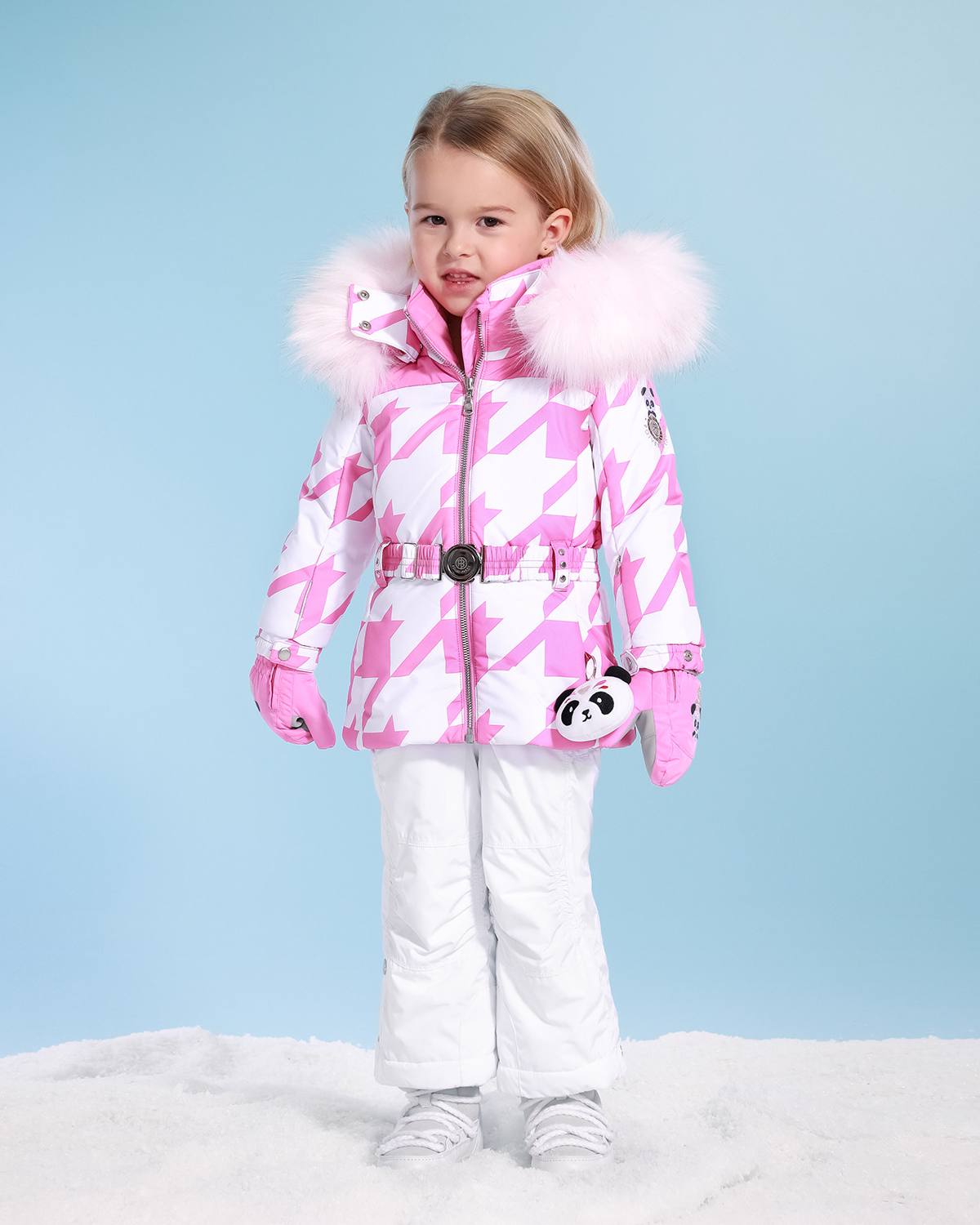 Poivre Blanc Kids Ski Jacket in Pink (Ages 4 - 6)