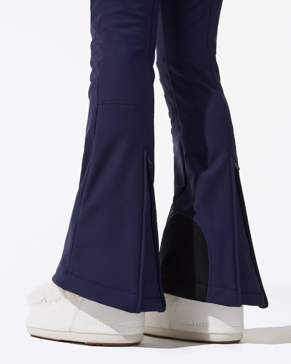 Perfect Moment Women's Aurora High Waist Flare Ski Pant - Dark Charcoal Blue