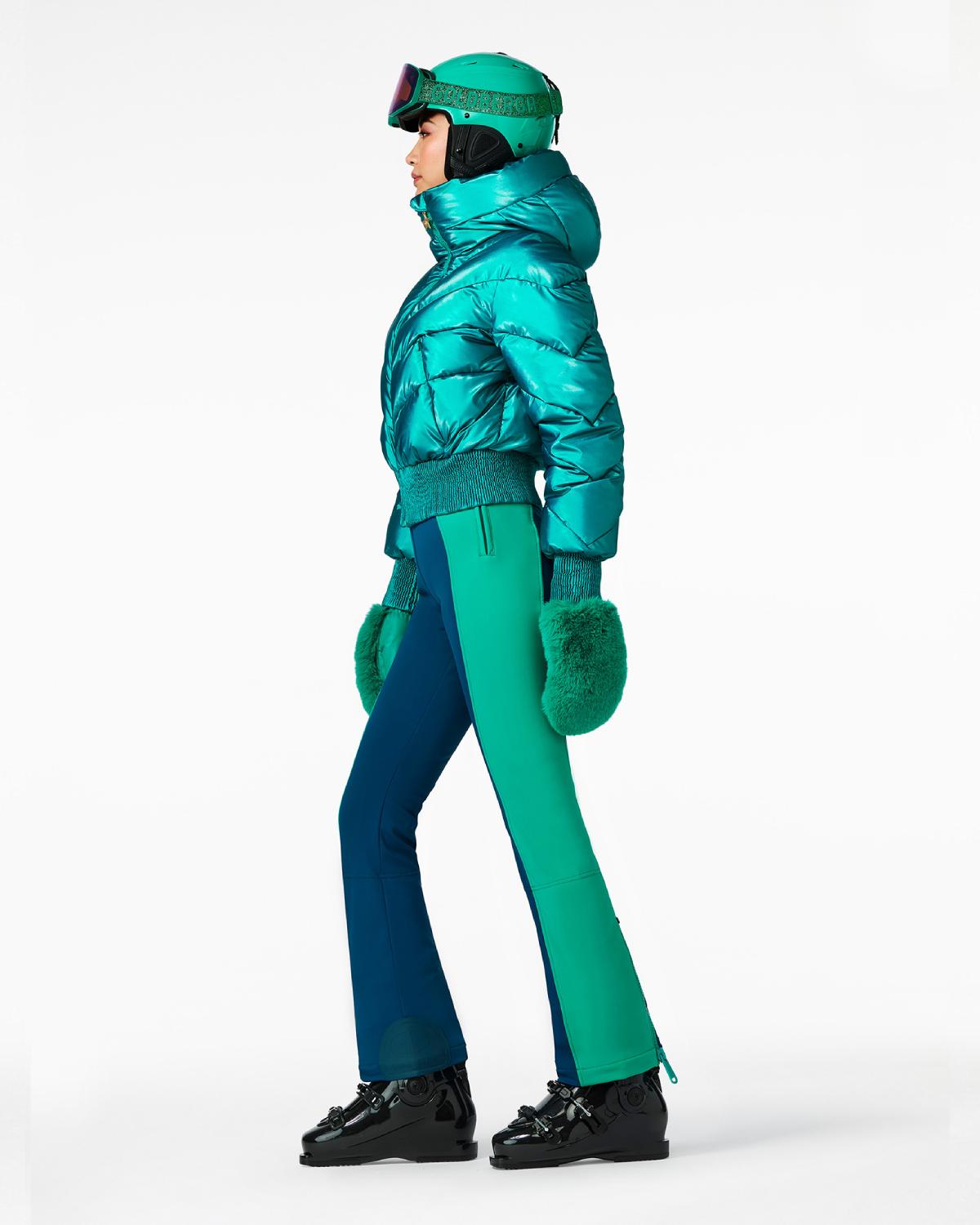 Goldbergh Women's Caro Ski Jacket in Icy Mermaid