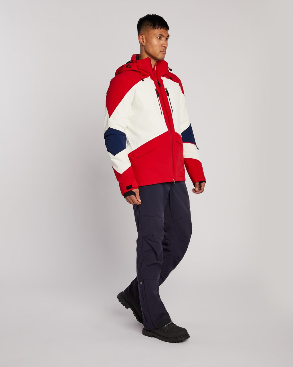 Perfect Moment Men's Chamonix II Jacket in Red, White & Navy