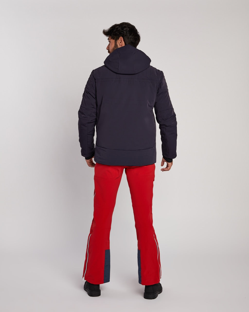 Poivre Blanc Men's Stretch Ski Jacket in Navy Blue