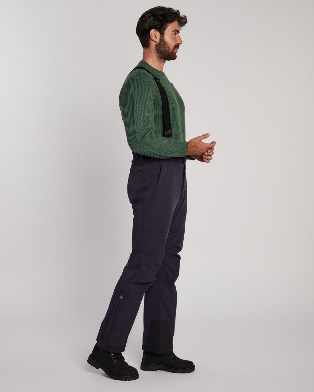 Poivre Blanc Men's Stretch Ski Pant in Navy Blue