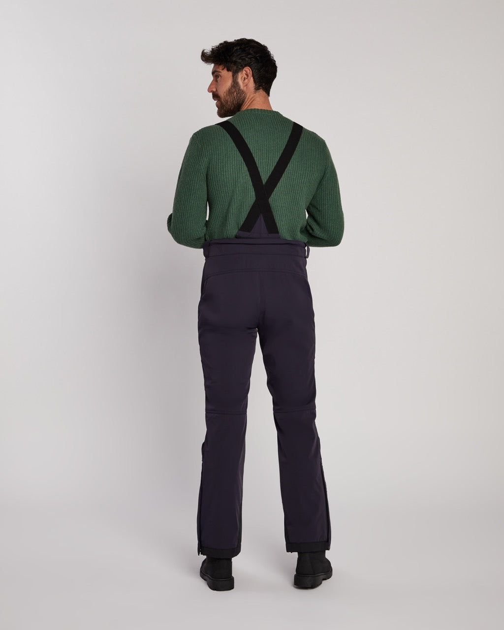 Poivre Blanc Men's Stretch Ski Pant in Navy Blue