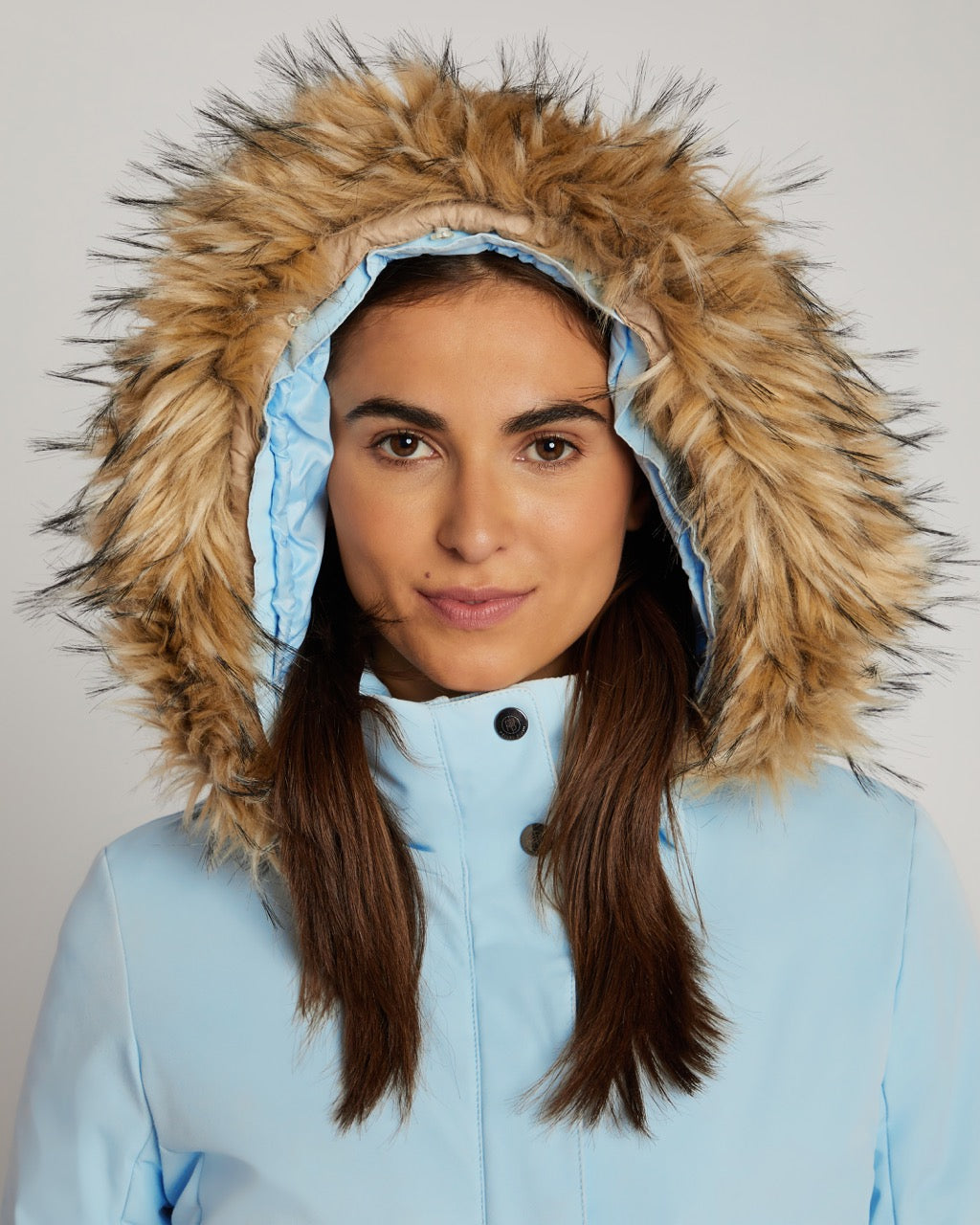 Poivre Blanc Women's Stretch Ski Jacket in Whisper Blue