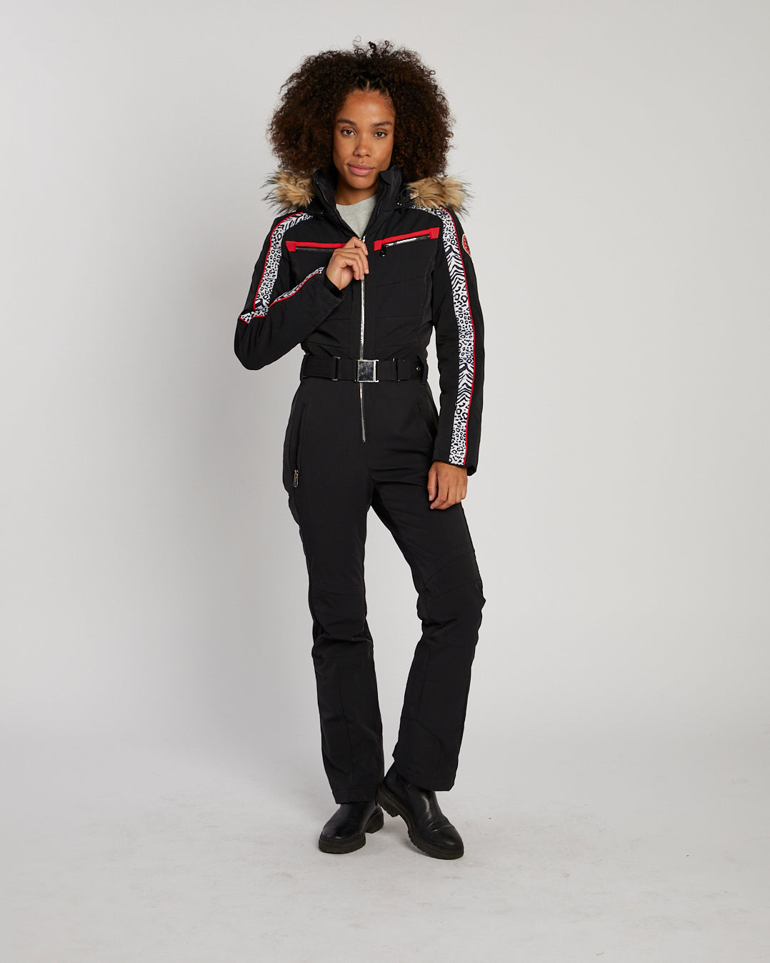 Poivre Blanc Women's Zebra Stretch Ski Suit