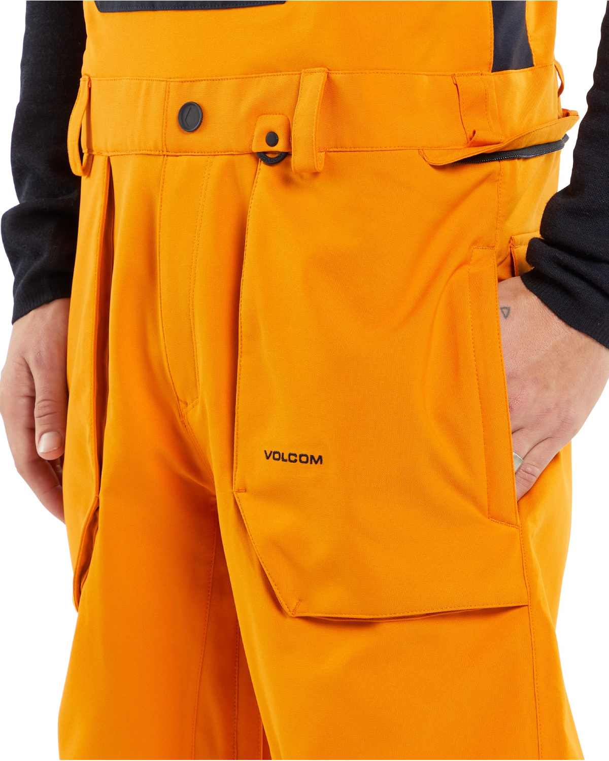 Volcom Men's Roan Bib Overall in Gold