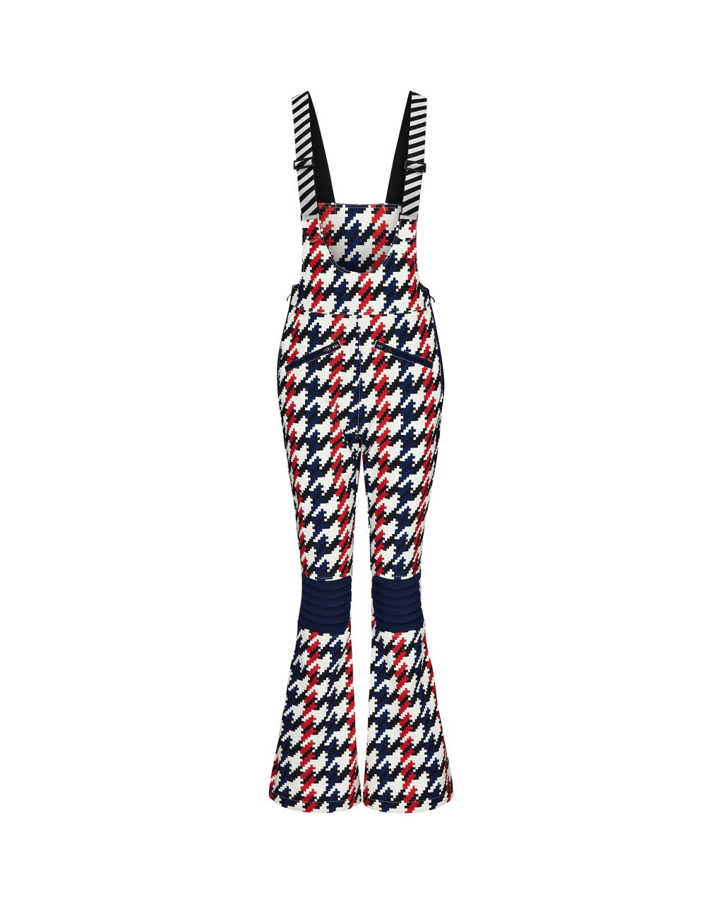 Perfect Moment Women's Houndstooth Isola San Ski Pant - Red, White & Navy