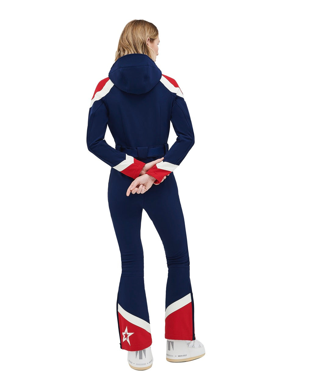 Perfect Moment Women's Allos Ski Suit - Navy & Red
