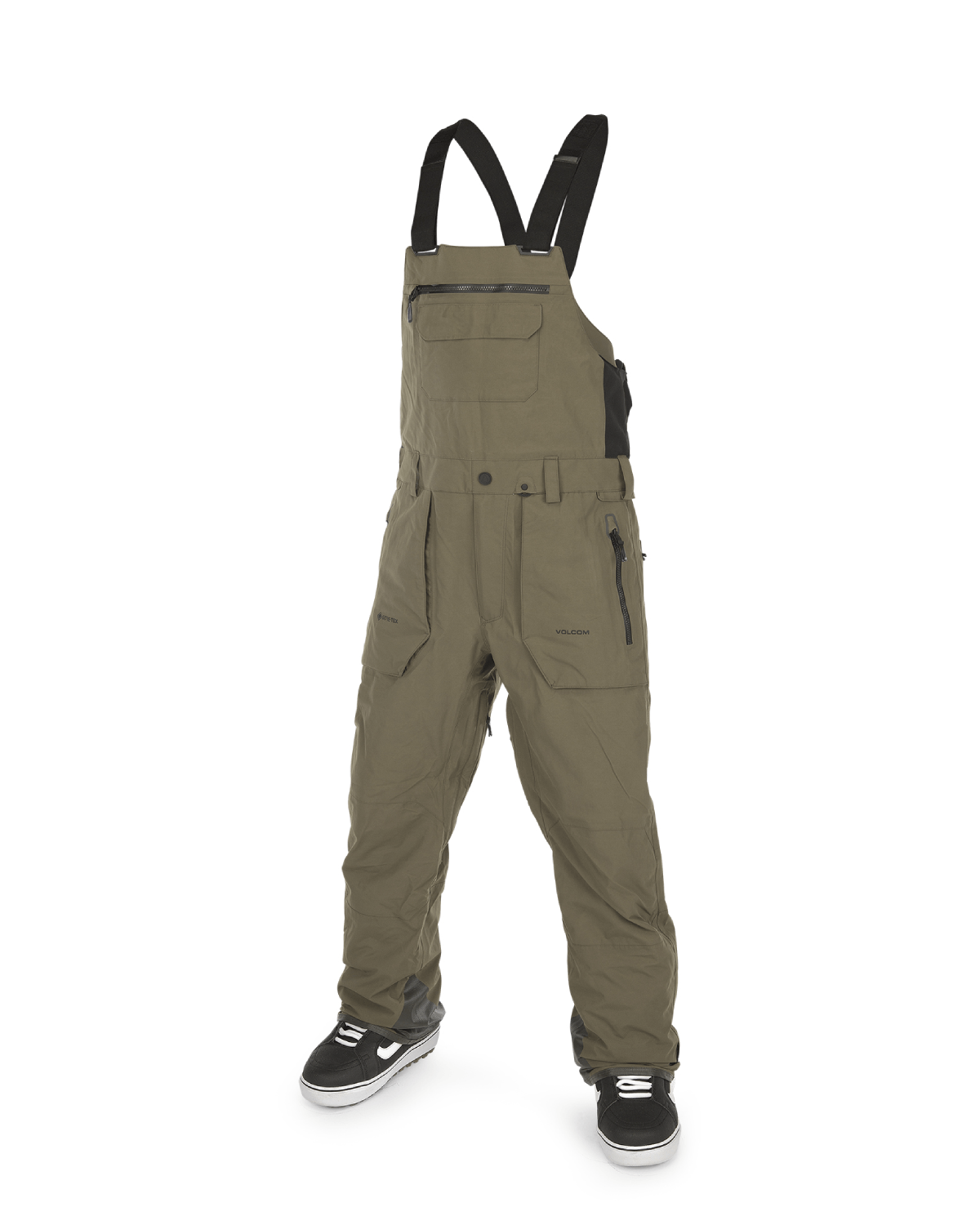 Volcom Men's Rain Gore-Tex Bib Overall in Dark Teak