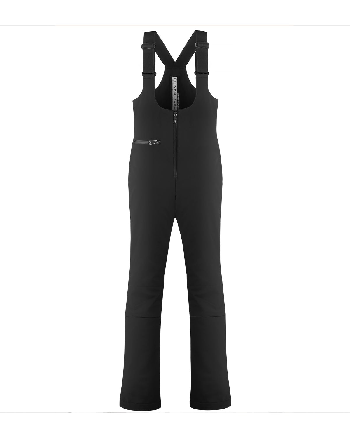 Poivre Blanc Women's Stretch Ski Bib Pant in Black