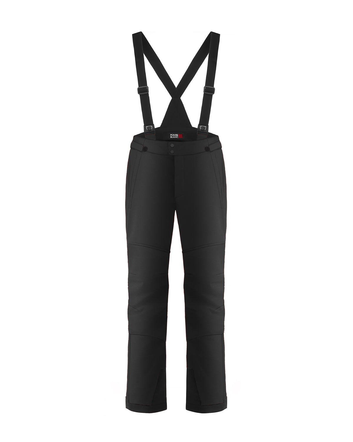 Poivre Blanc Men's Stretch Ski Pant in Black