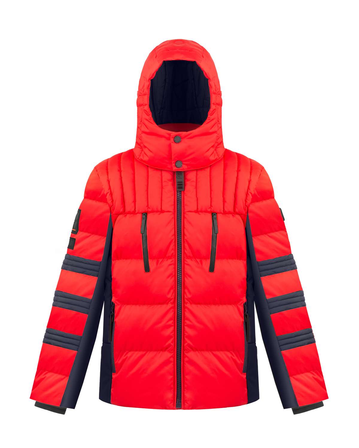 Poivre Blanc Men's Down Jacket in Scarlett Red