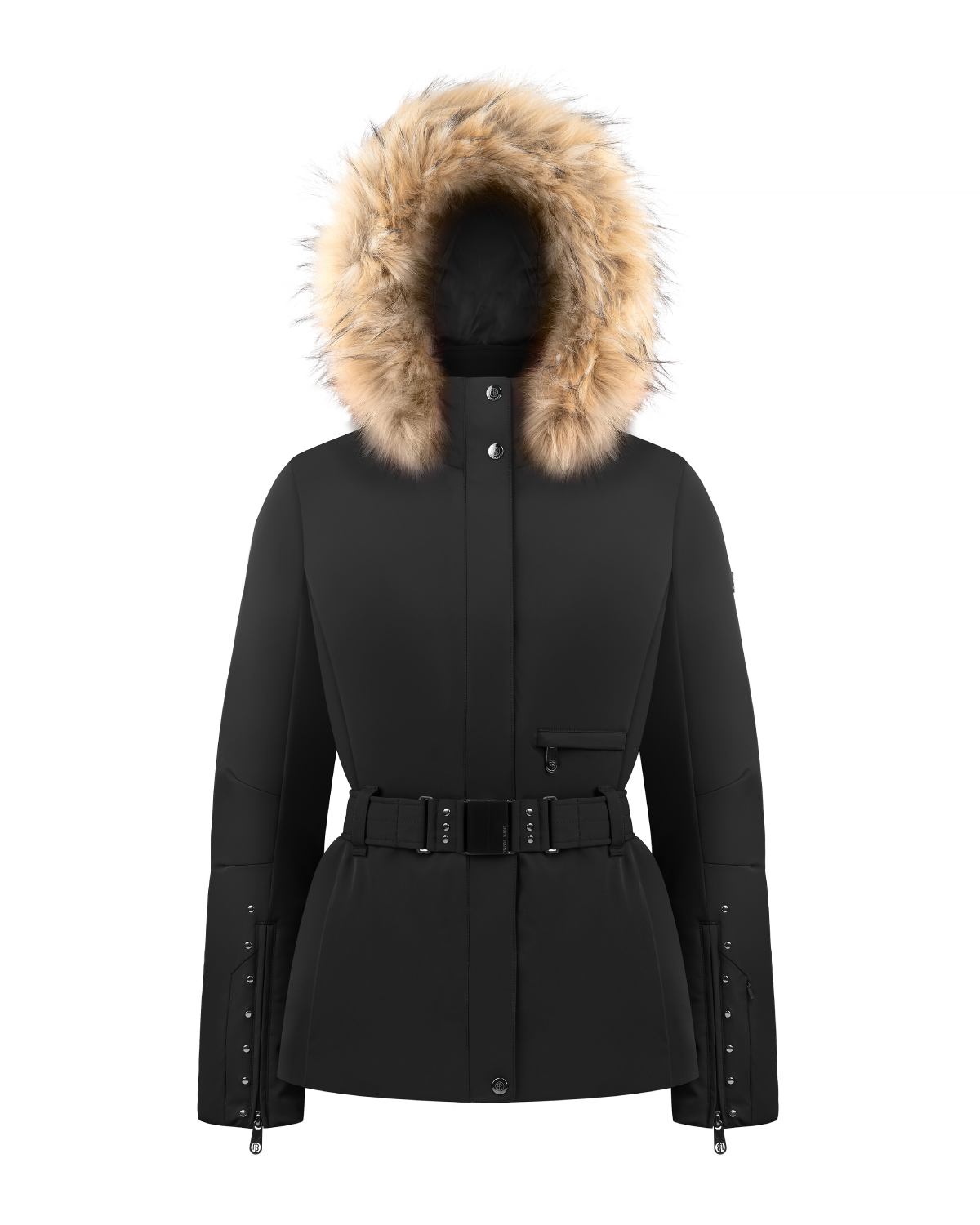 Poivre Blanc Women's Stretch Ski Jacket in Black