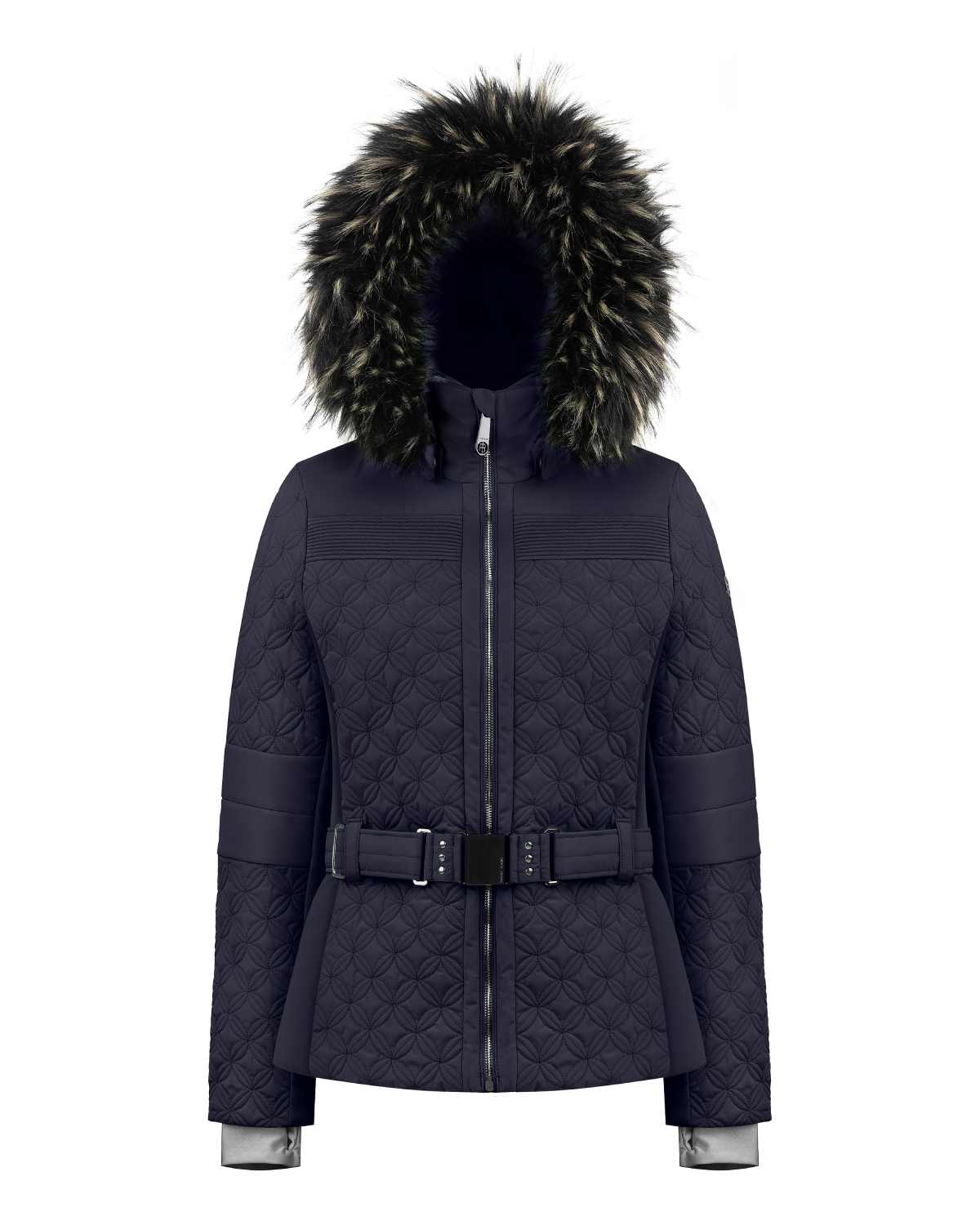 Poivre Blanc Women's Quilted Jacket in Navy Blue