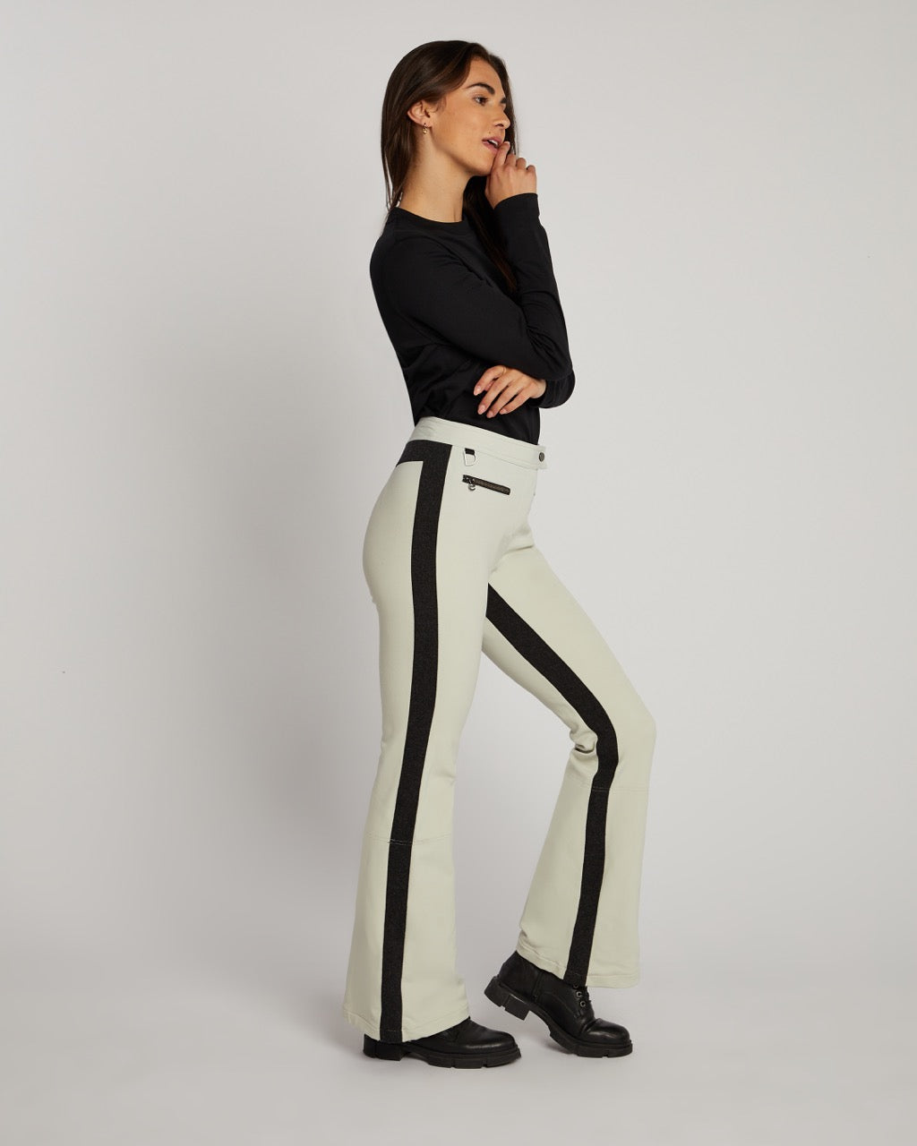 Women flared snow pants fashion