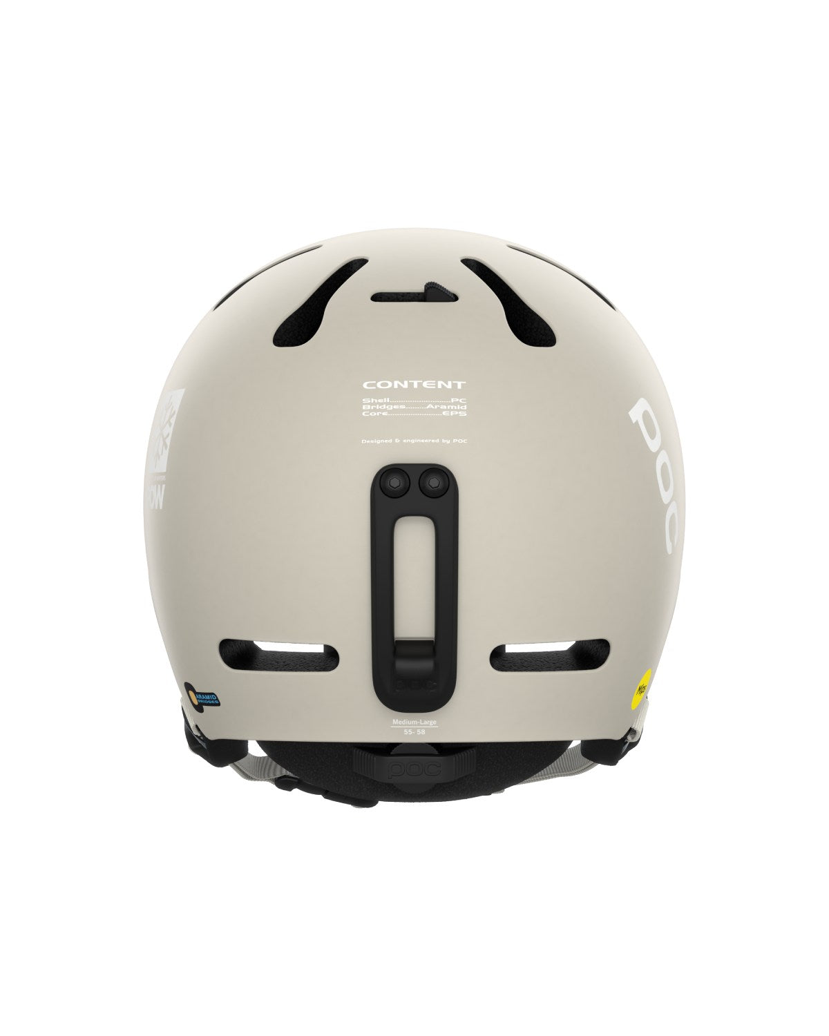 POC Unisex's Fornix Mips POW JJ Ski Helmet in Grey