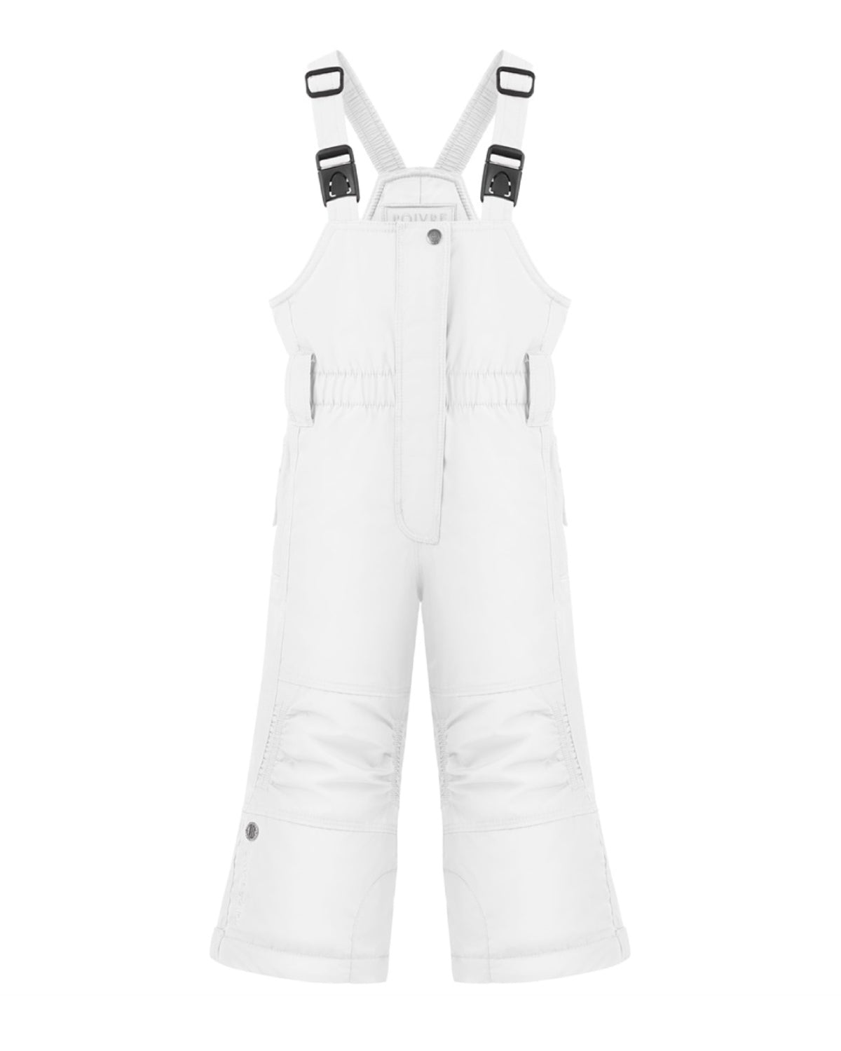 Poivre Blanc Girls' Ski Bib Pant in White (Ages 4 - 6)