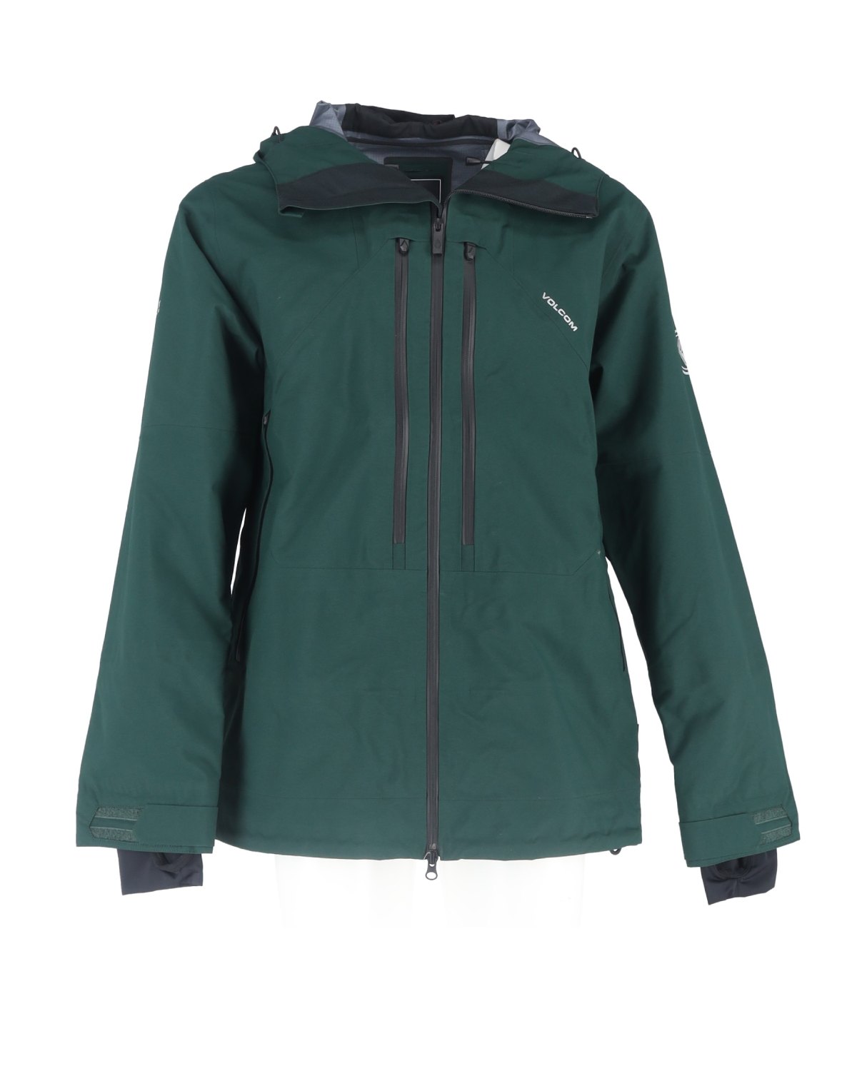 Volcom Men's Anyox Guide Gore Pro Shell Jacket in Black Green