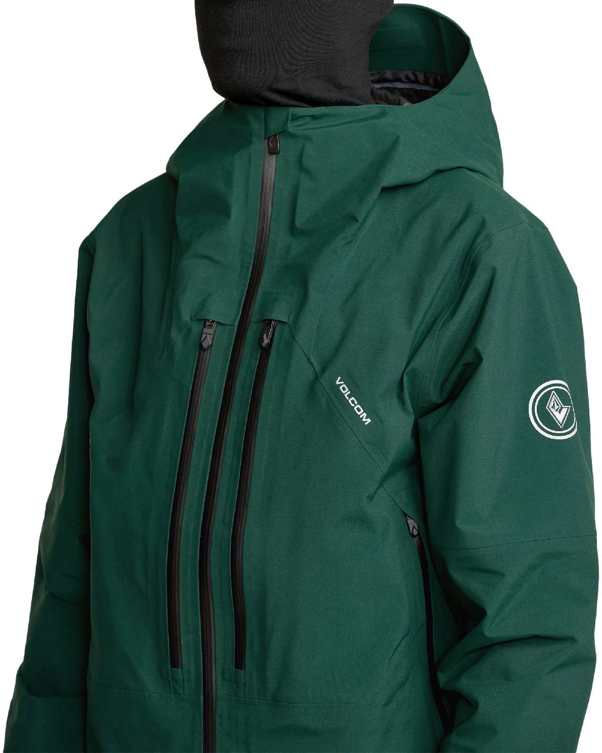 Volcom Men's Anyox Guide Gore Pro Shell Jacket in Black Green
