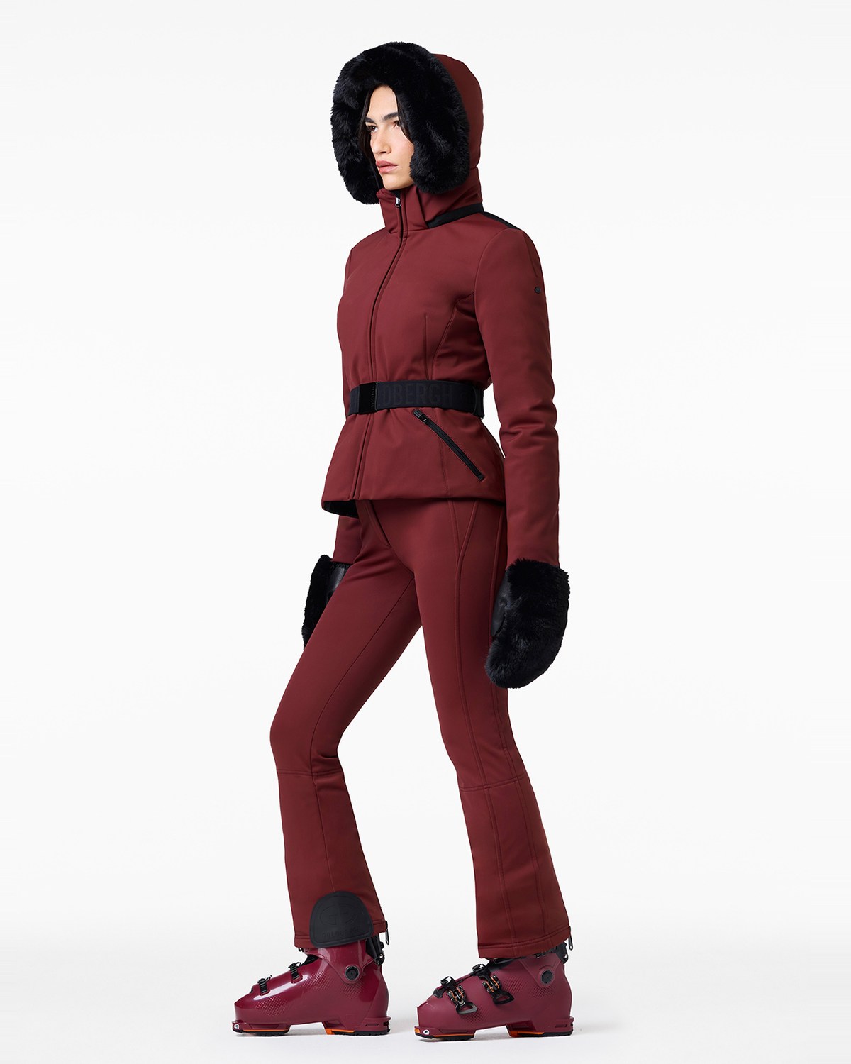 Goldbergh Women's Hida Ski Jacket in Vino Rosso