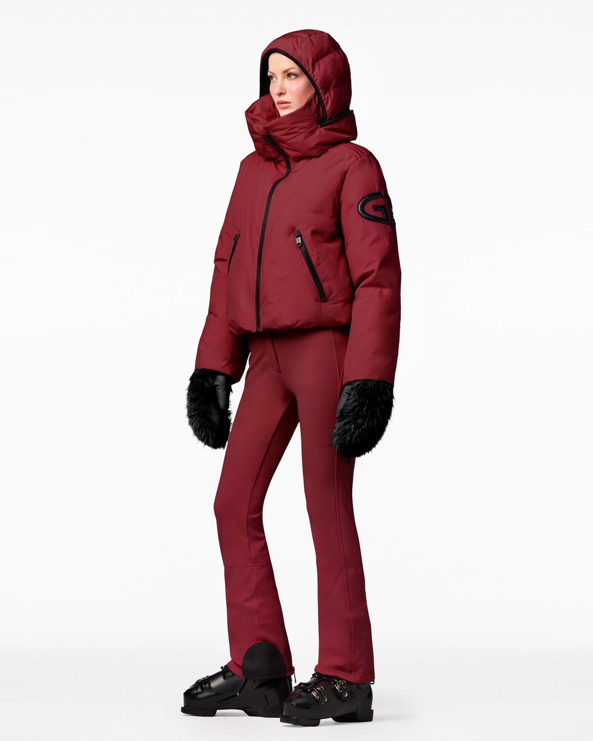 Goldbergh Women's Porter Ski Jacket in Vino Rosso