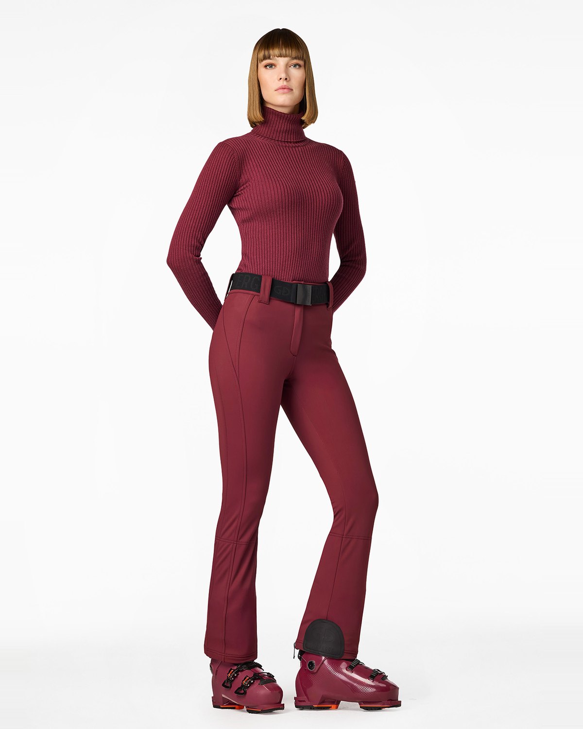 Goldbergh Women's Pippa Ski Pant in Vino Rosso