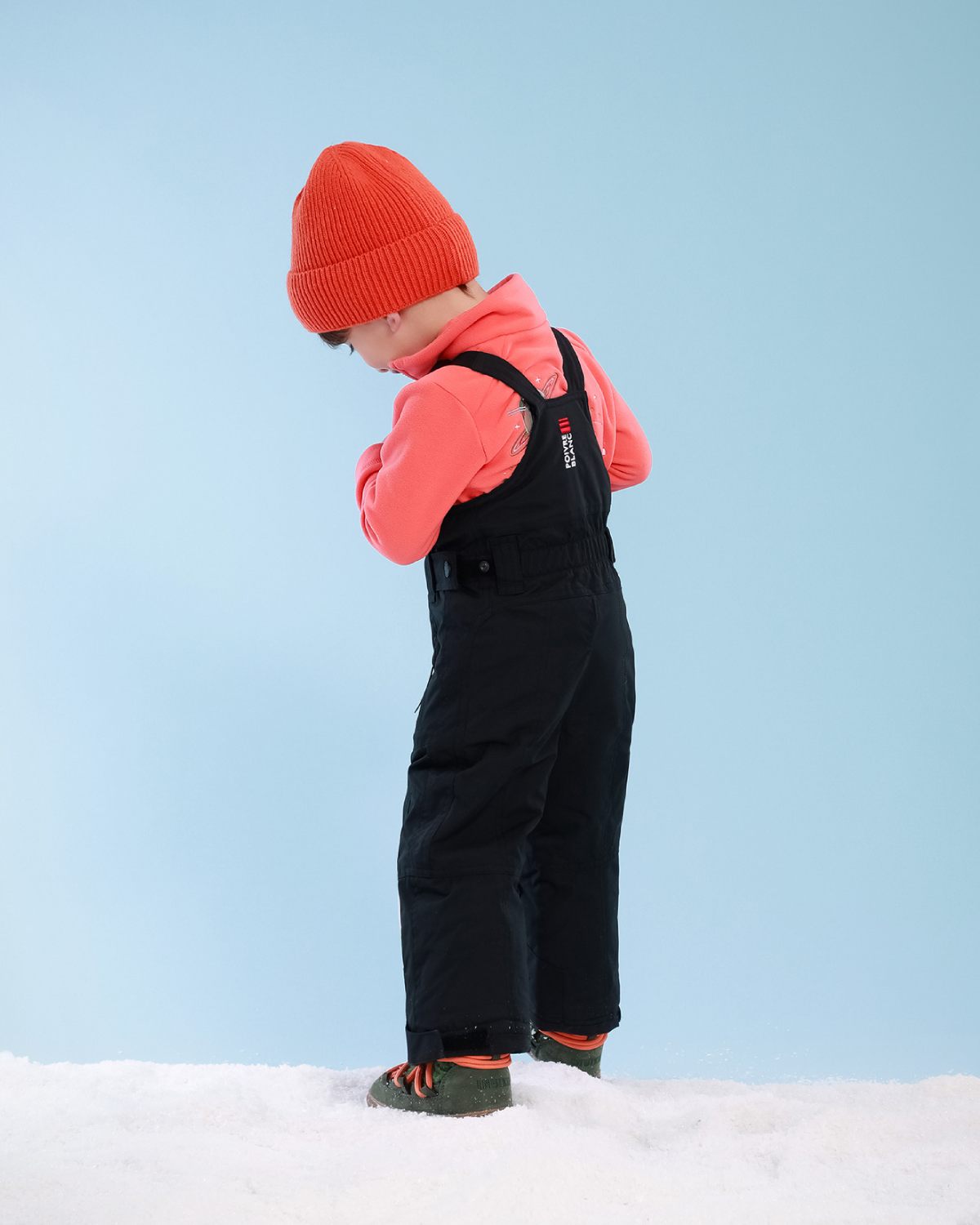 Poivre Blanc Boys' Ski Bib Pants in Black (Ages 4 - 6)