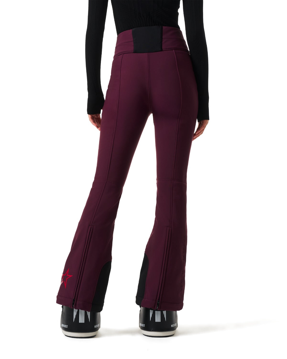 Perfect Moment Women's Aurora High Waist Ski Pants - Burgundy