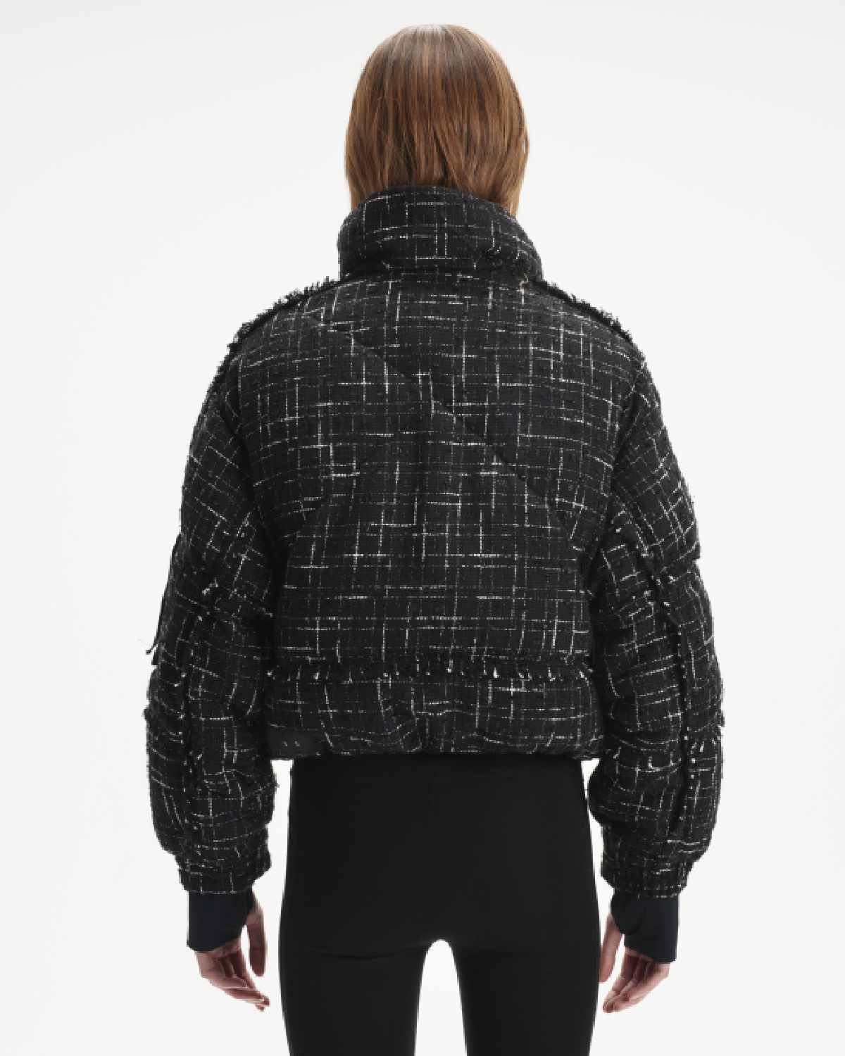 Shoreditch Ski Club Women's Diana Leah Puffer in Black & White