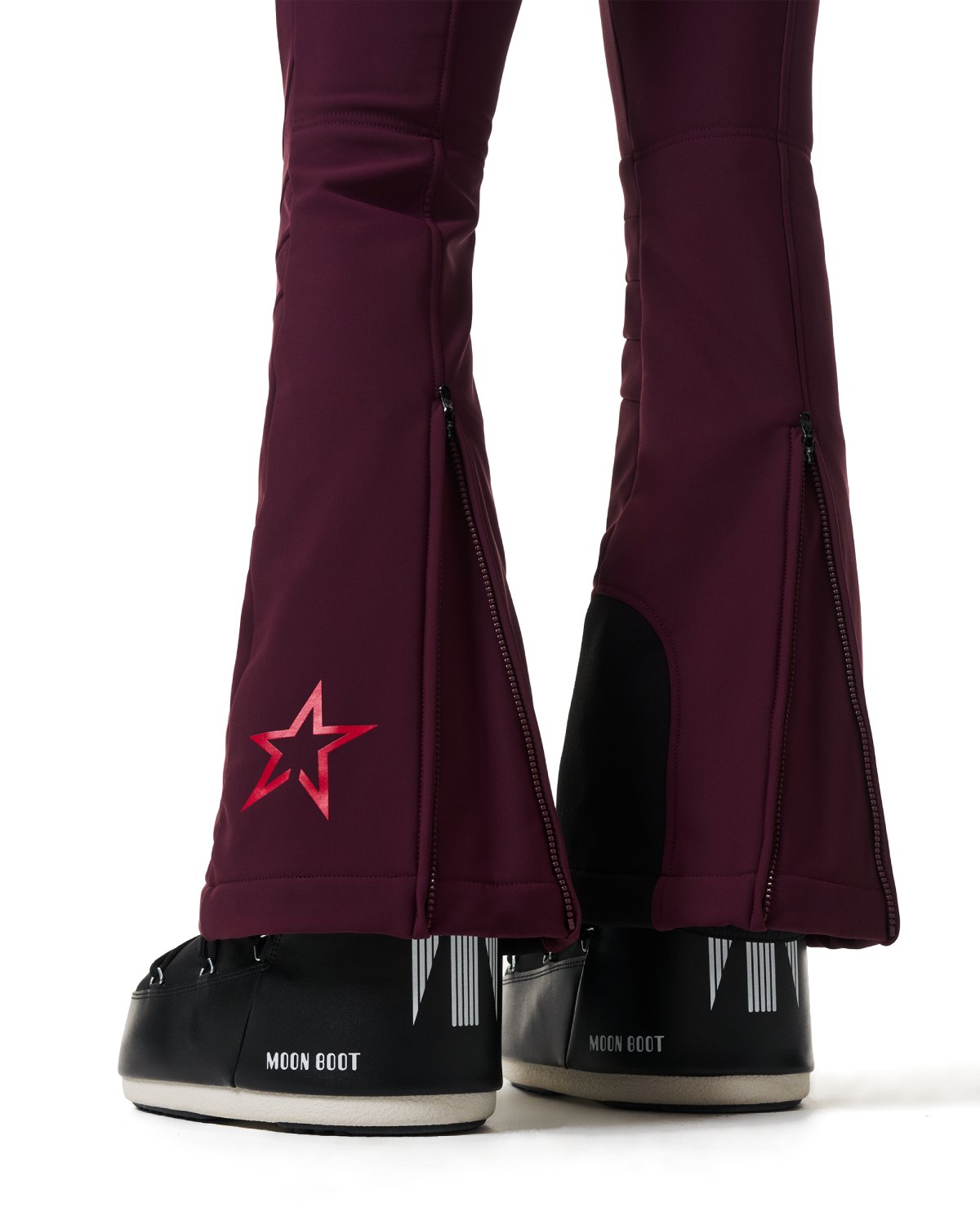 Perfect Moment Women's Aurora High Waist Ski Pants - Burgundy