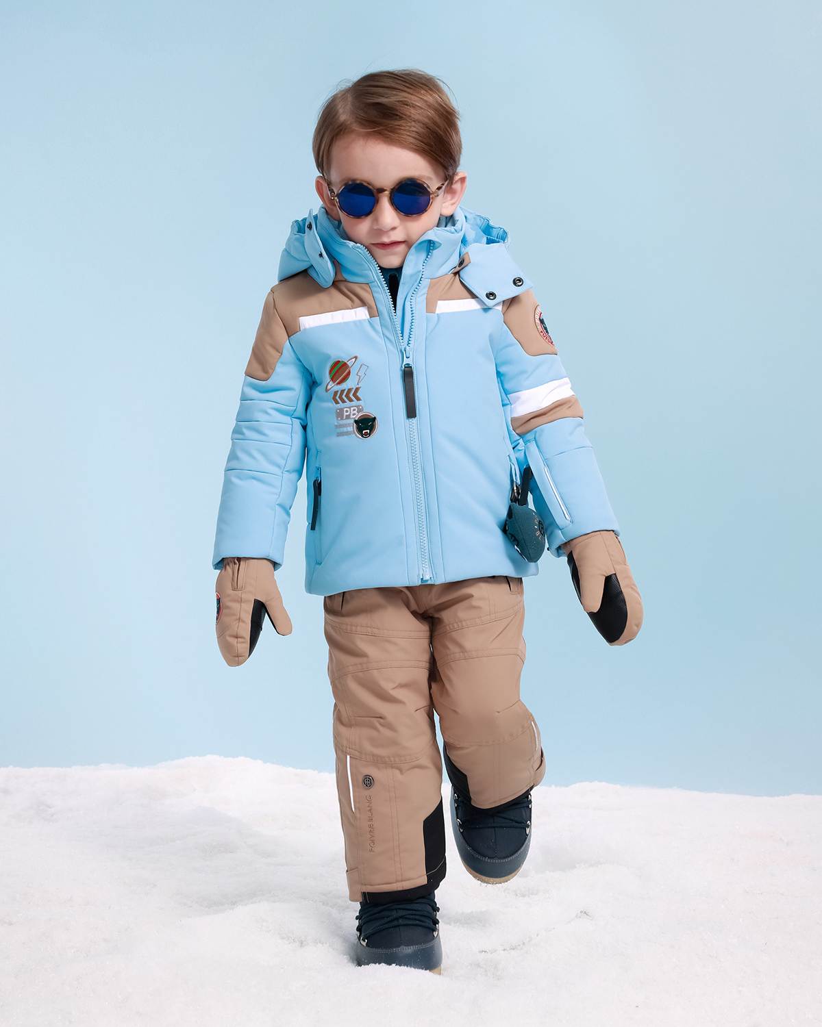 Poivre Blanc Kids Ski Jacket in Blue (Ages 4 - 6)