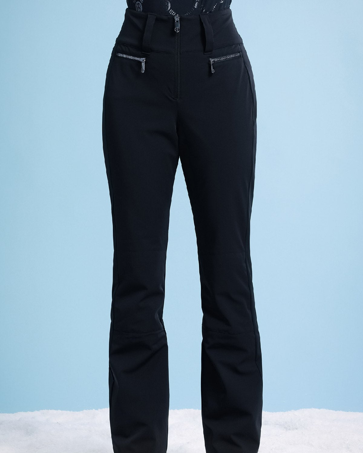 Black tight 2025 ski pants