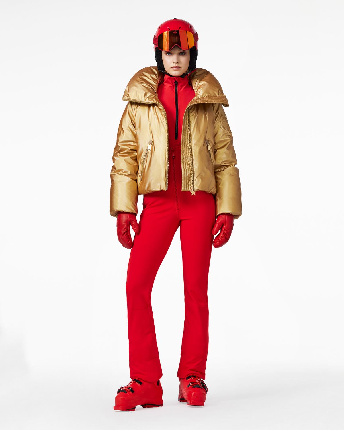 Goldbergh Women's Soleil Ski Jacket in Gold