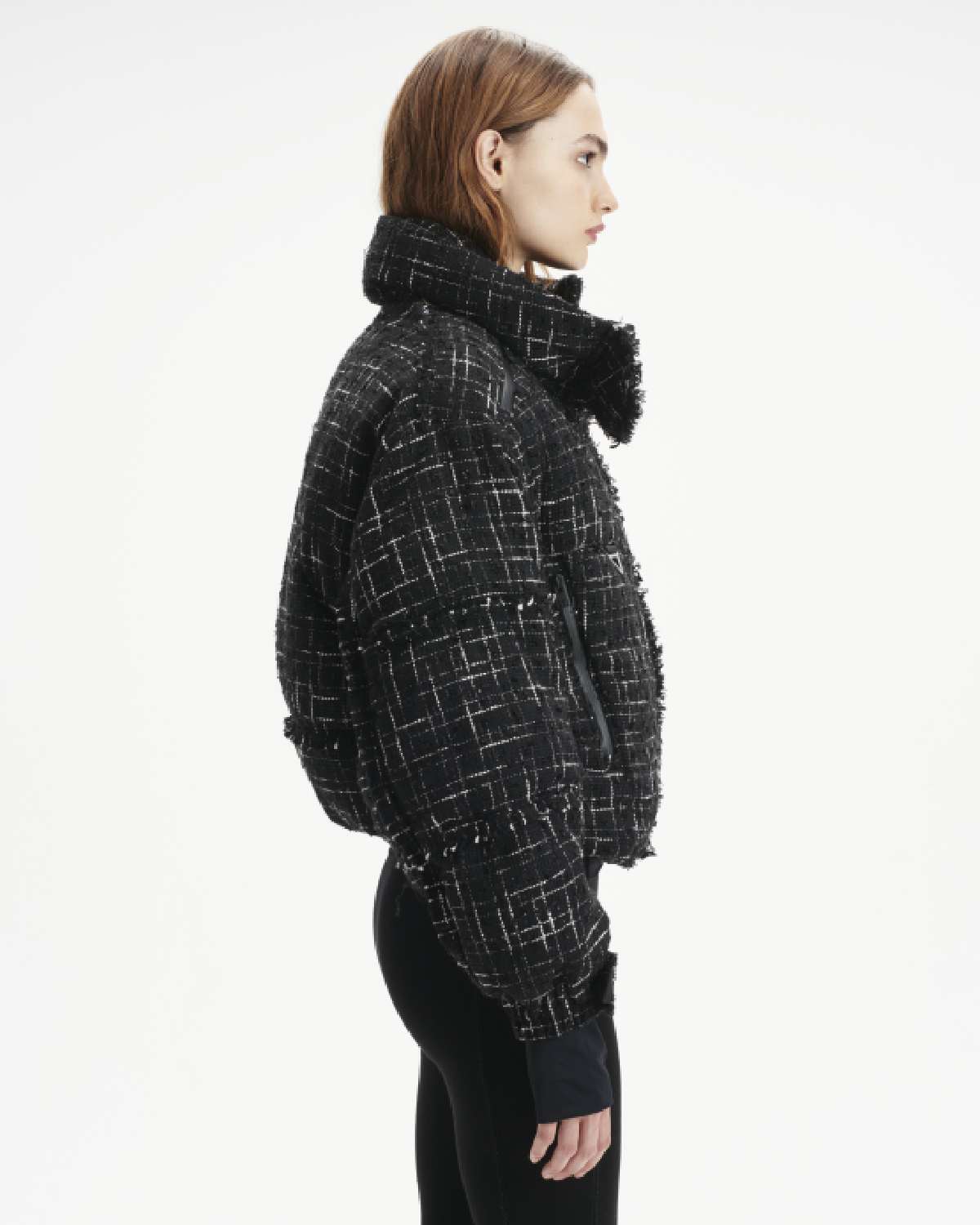 Shoreditch Ski Club Women's Diana Leah Puffer in Black & White