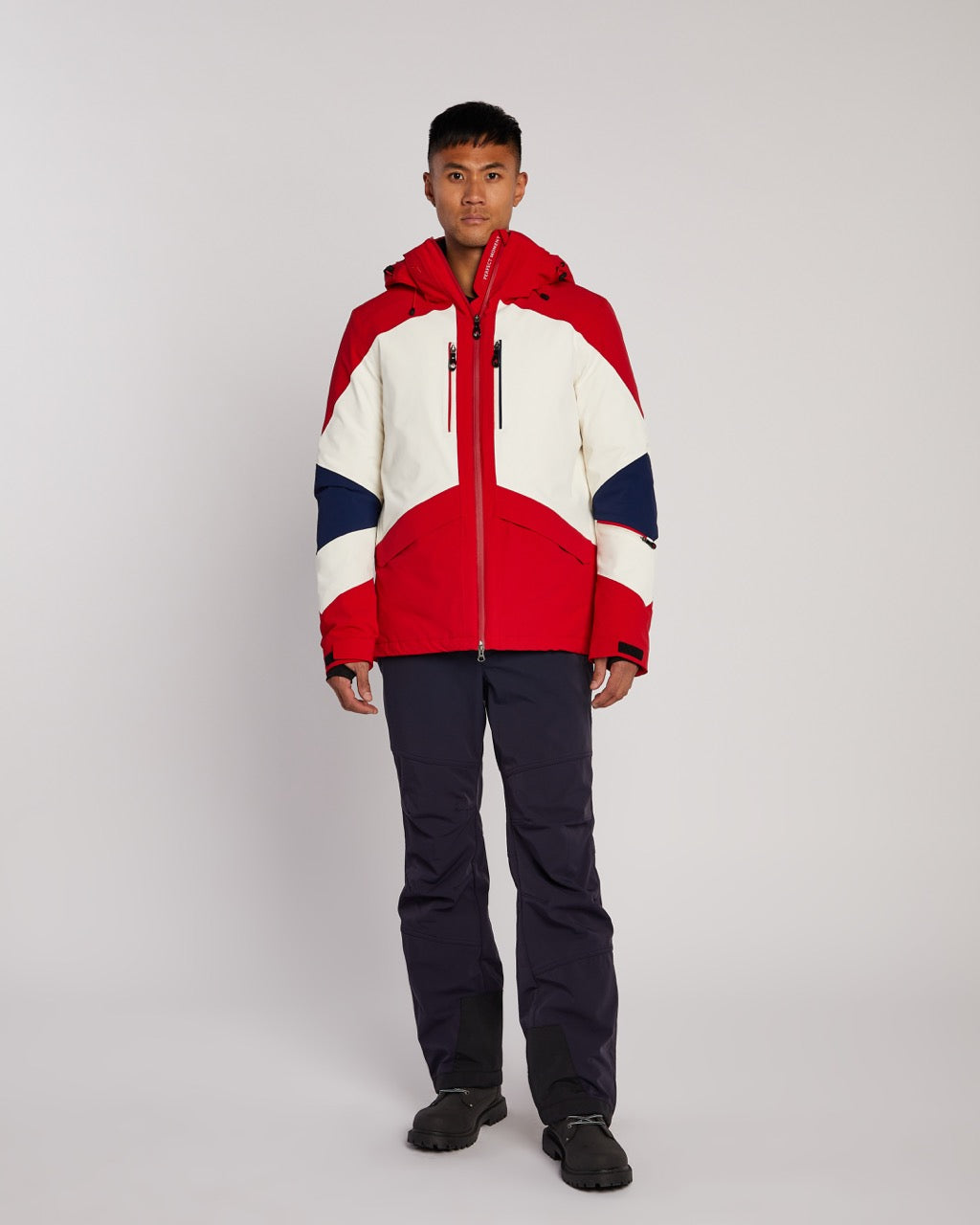 Perfect Moment Men's Chamonix II Jacket in Red, White & Navy